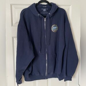 Disney Cruise Line Hoodie Mickey Minnie Goofy Pluto Donald Duck Size XXL Blue